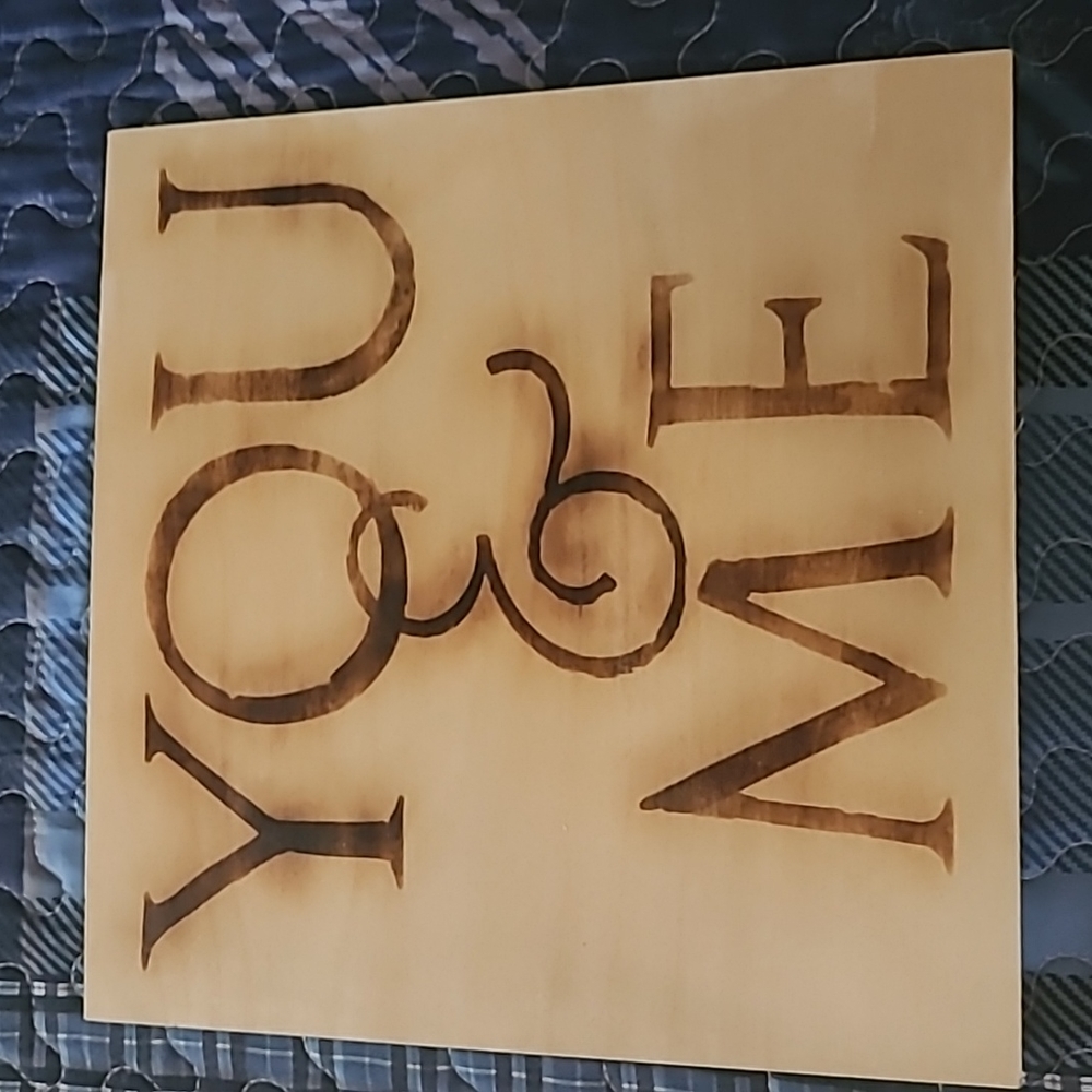 Wooden sign